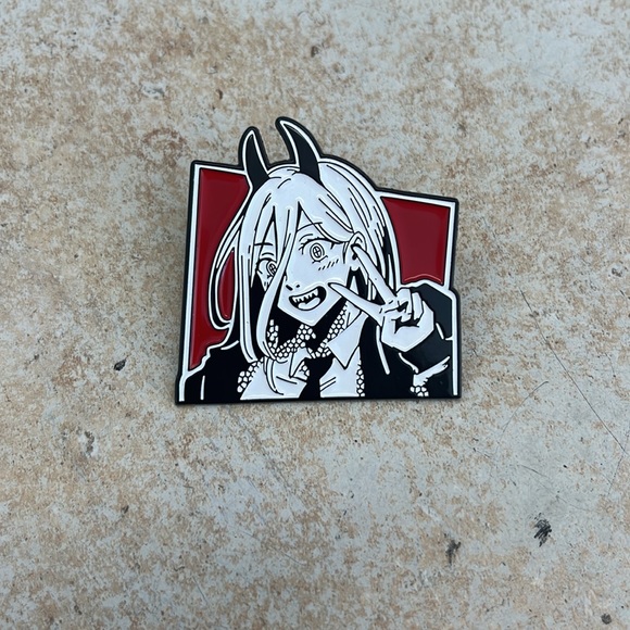 Chainsaw Man Power Pin - Picture 1 of 3